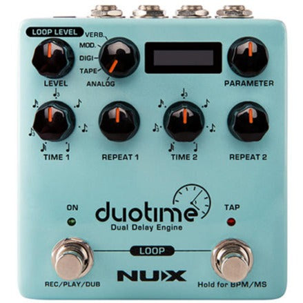 NUX Duotime Dual Delay Engine Pedal