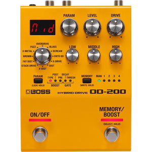 Boss OD-200 Overdrive Effects Pedal-Easy Music Center