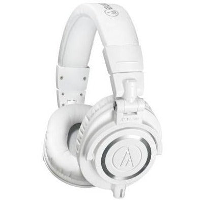 Audio-Technica Audio-technica ATH-M50XWH Pro Closed-back Headphone, Full, White - Easy Music Center