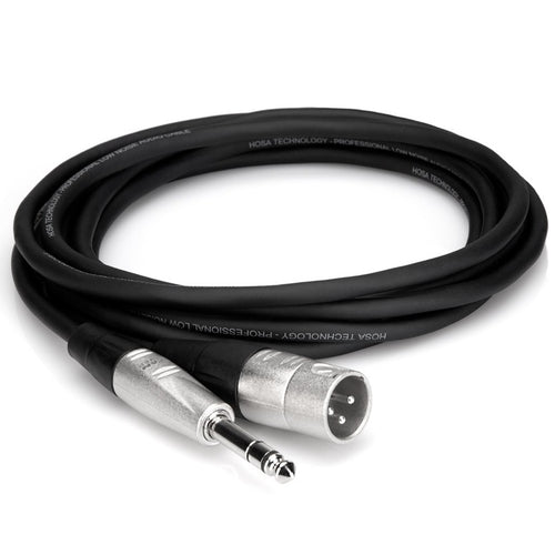Hosa HSX-010 Pro Balanced Interconnect REAN 1/4 in TRS to XLR3M 10 ft-Easy Music Center