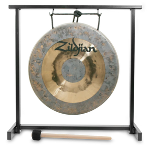 Zildjian P0565 12" Traditional Gong and Table Top Stand Set-Easy Music Center