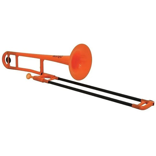 pBone PBONE1O Plastic Trombone Orange-Easy Music Center