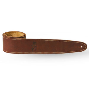 Taylor TL250-03 Taylor Strap, Suede Back, 2.5", Medium Brown Leather-Easy Music Center