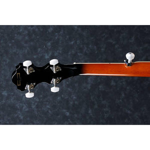 Ibanez B50 5 String Banjo, Mahogany, Resonator, Natural-Easy Music Center