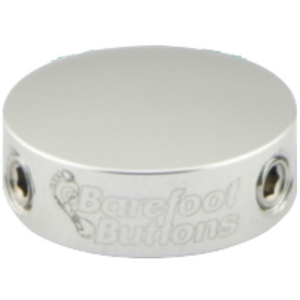 Barefoot Button 18-V1-MN-SV Mini Pedal Button V1 3/8",Silver-Easy Music Center
