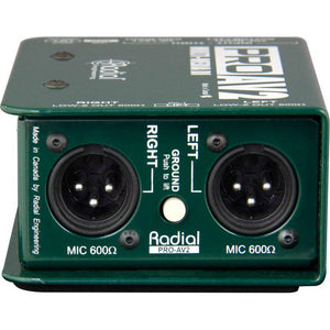 Radial Engineering R8001115 ProAV2 Stereo DI-Easy Music Center