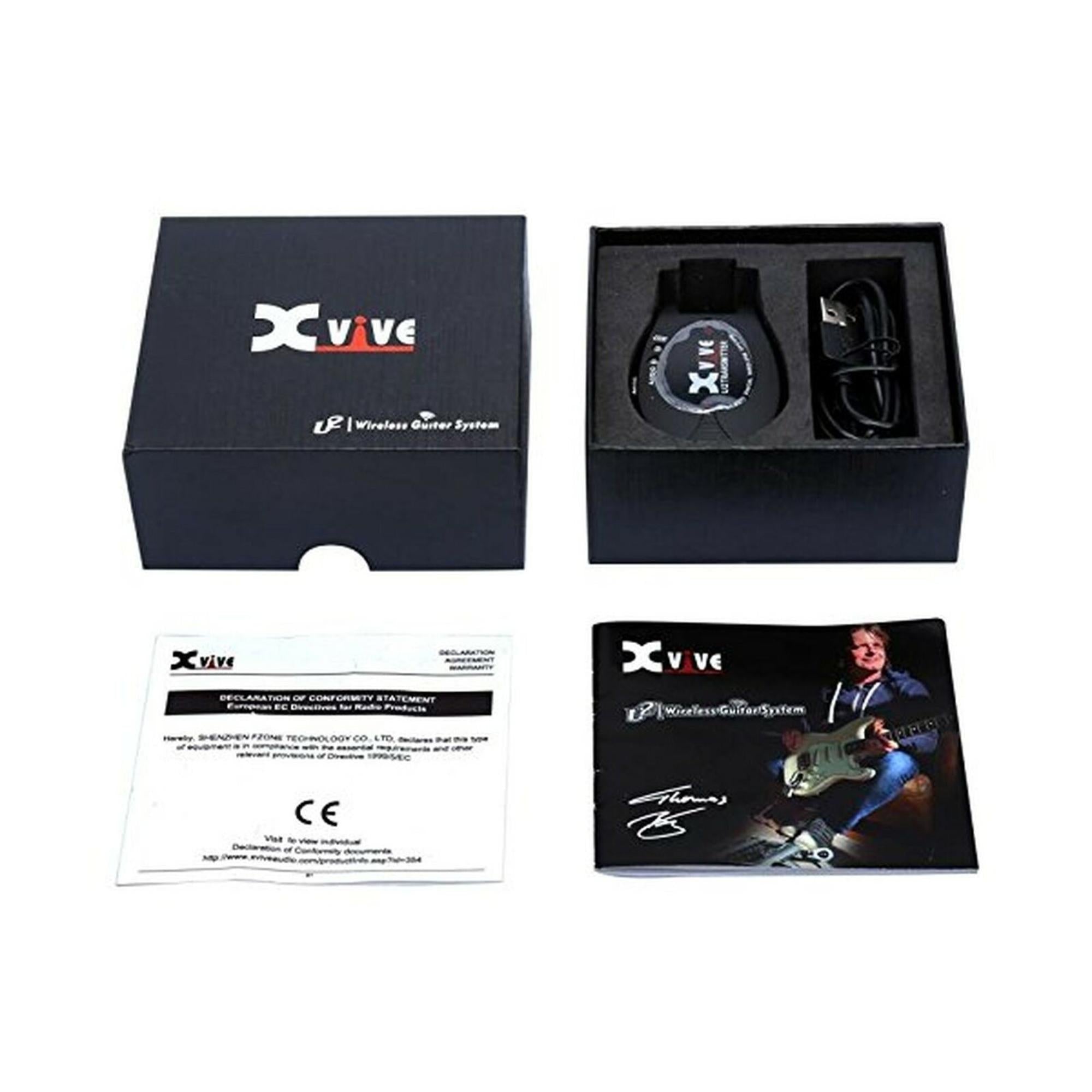 Xvive U2T-BLACK Digital Guitar Wireless Transmitter, Black – Easy