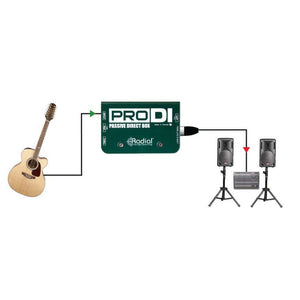 Radial Engineering R8001100 ProDI Single Ch Passive DI Box-Easy Music Center