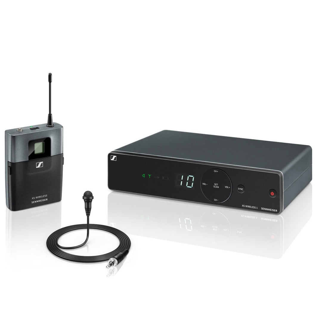Sennheiser XSW-1-ME2-A Wireless Lavalier Microphone System, ME-2-II Lavalier Microphone, Omnidirectional, Condenser, AA Baz-Easy Music Center