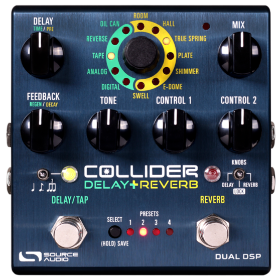 Source Audio SA263 One Series Collider Delay+Reverb-Easy Music Center