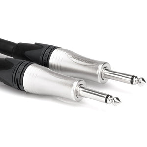 Hosa SKJ-210 Edge Speaker Cable Neutrik 1/4 in TS to Same 10 ft-Easy Music Center