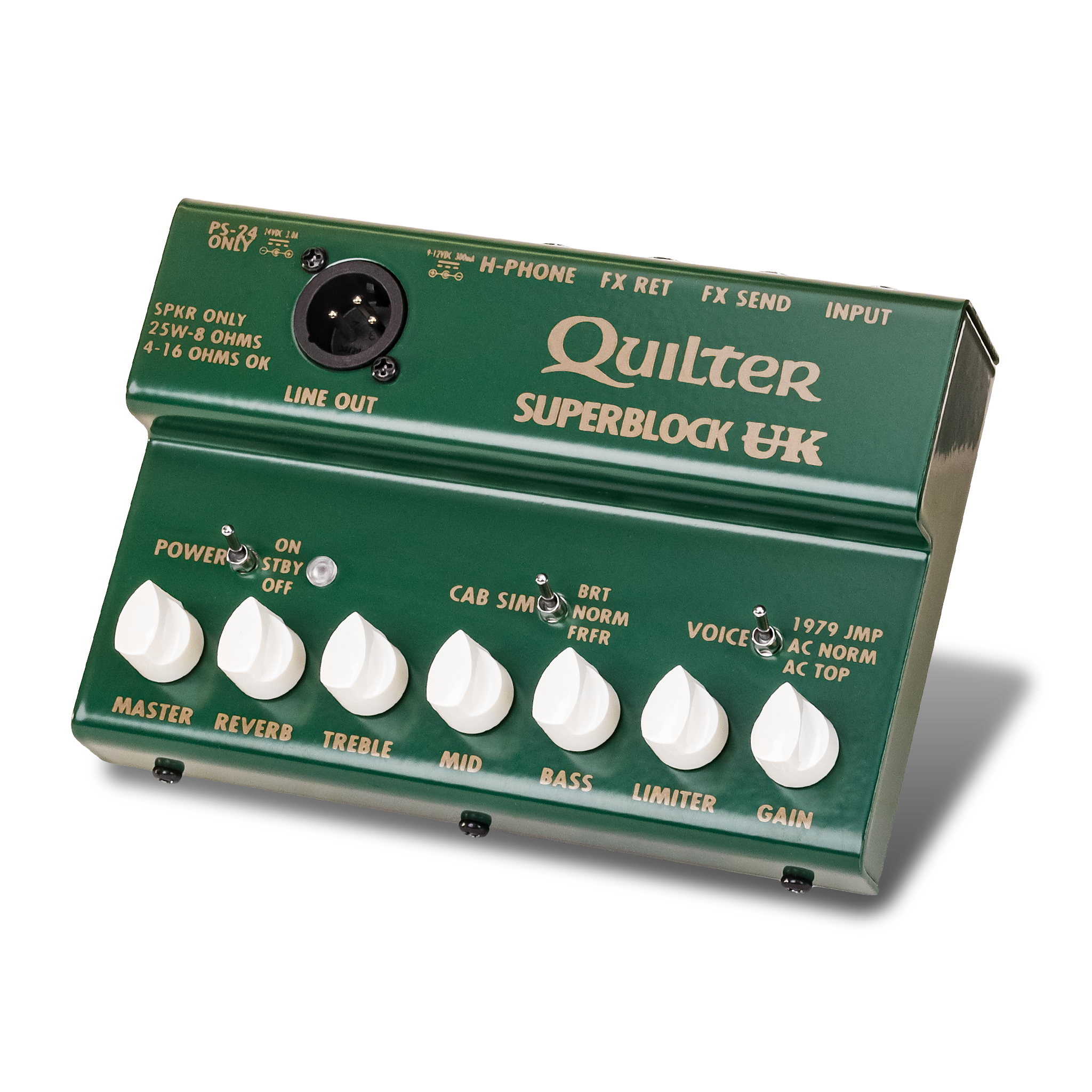 Quilter SUPERBLOCK UK 25w Pedal Amp w UK Amp Voicing Cab Sim