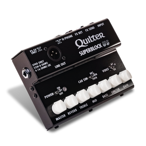 Quilter SUPERBLOCK-US 25w Pedal Amp w/ US Amp Voicing, Cab Sim, Effects Loop, XLR Out-Easy Music Center