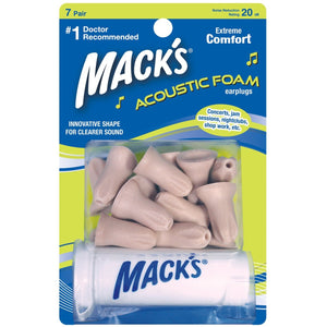 Mack's MACKS-967 Acoustic Foam - 7 Pair with Case, -20db-Easy Music Center