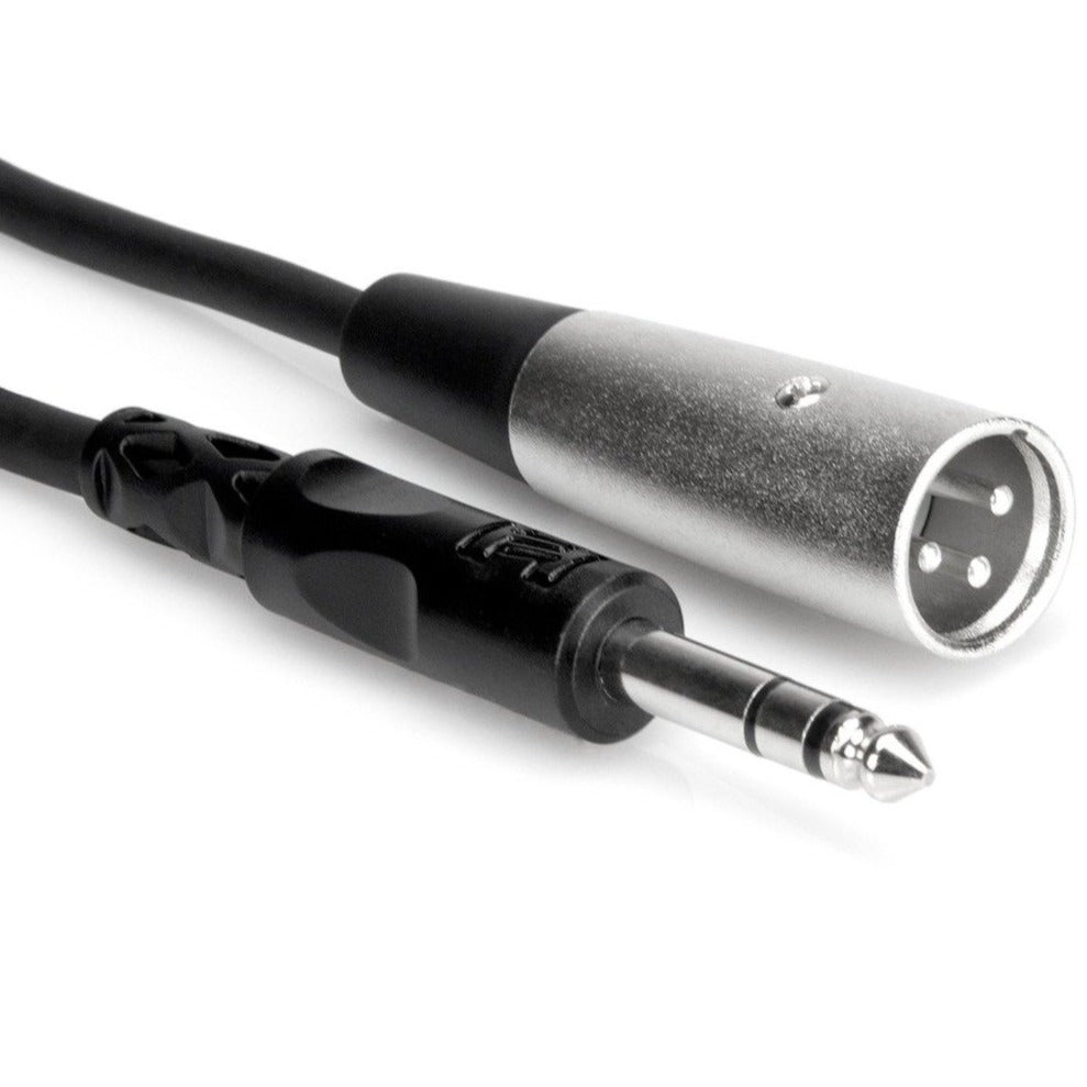 Hosa STX-102M Balanced Interconnect, 1/4 in TRS to XLR3M, 2 ft-Easy Music Center