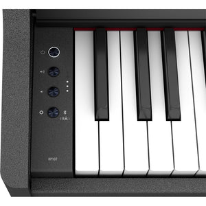 Roland RP-107-BK 88-Key Digital Piano w/ Stand, Bench, and 3-pedals, Black-Easy Music Center