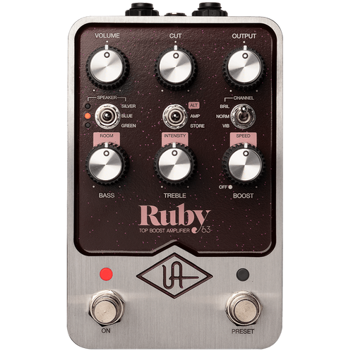 Universal Audio GPM-RUBY Ruby '63 Top Boost Amplifier Modeling Pedal-Easy Music Center