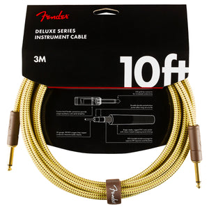 Fender 099-0820-089 Deluxe Tweed 10' Instrument Cable-Easy Music Center