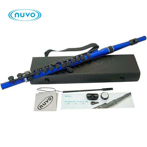 Nuvo N235SFBB Student Flute - Blue/Black-Easy Music Center