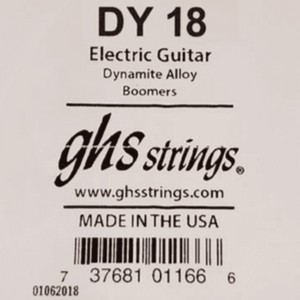 Ghs DY18 Electric 18 Single Electric Guitar String .018 Dynamite