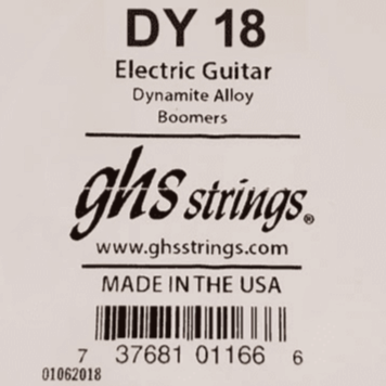 Ghs DY18 Electric 18 Single Electric Guitar String .018 Dynamite Alloy Wound-Easy Music Center