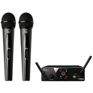 AKG WMS40MINI2-V-AC Dual Wireless Vocal Microphone System, Band AC-Easy Music Center