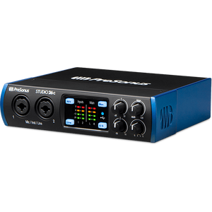 Presonus STUDIO26C 2x4 USB-C / 192kHz Audio Interface with 2 XMAX-L preamps-Easy Music Center