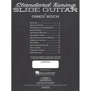 Hal Leonard HL00102839 Standard Tuning Slide Guitar-Easy Music Center