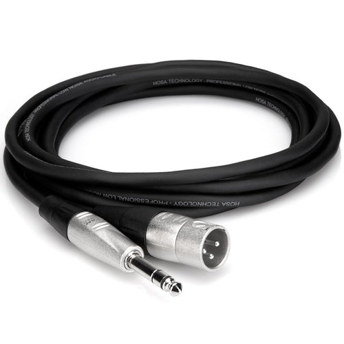 Hosa HSX-020 Pro Balanced Interconnect REAN 1/4 in TRS to XLR3M 20 ft-Easy Music Center