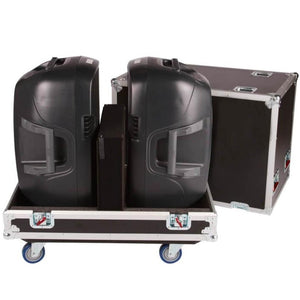Gator G-TOUR-SPKR-215 G-TOUR Dbl speaker case for two 15" loud speakers-Easy Music Center