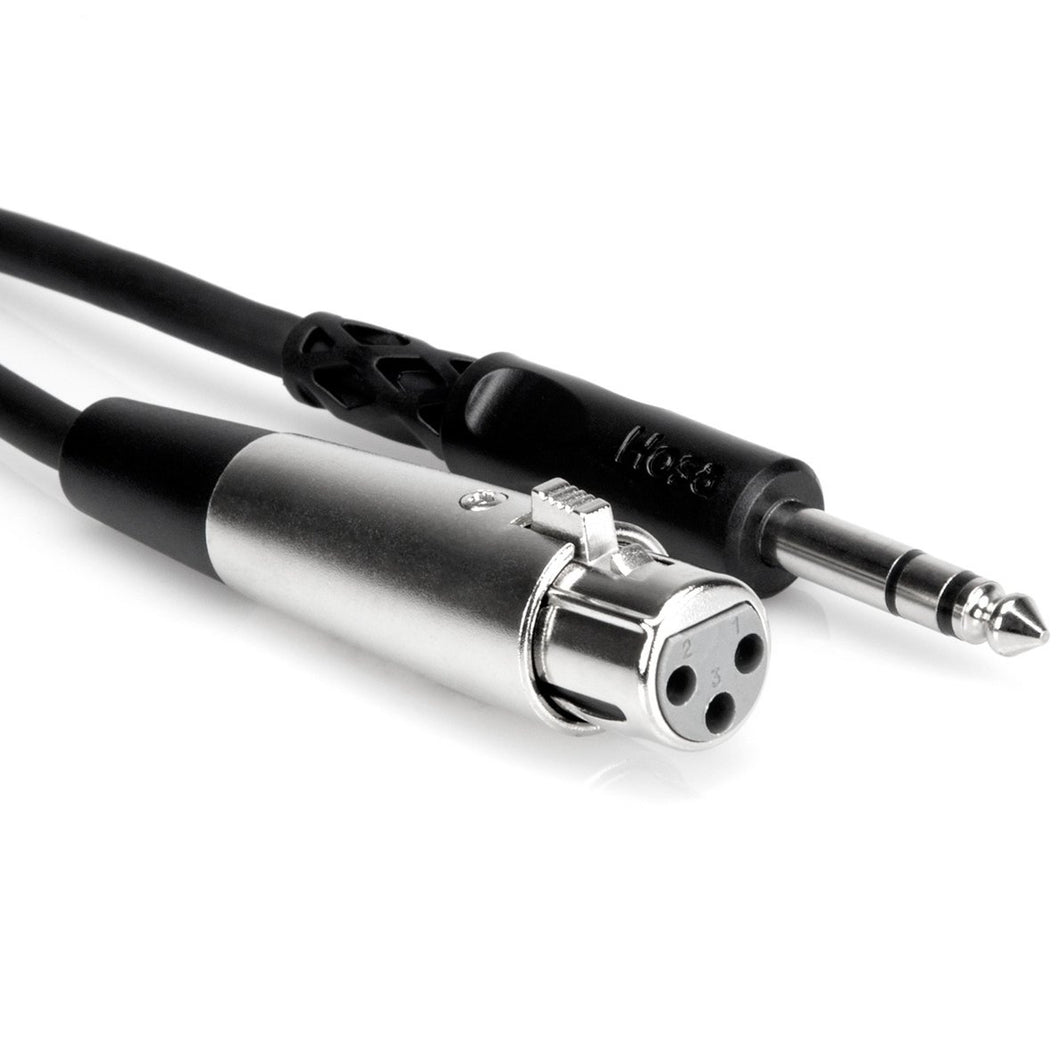 Hosa STX-103F Balanced Interconnect XLR3F to 1/4 in TRS 3 ft-Easy Music Center