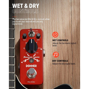 donner octave pedal Donner EC966 Harmonic Square Octave Pedal – Easy Music Center