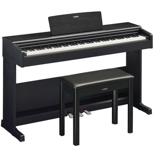 Yamaha YDP105B 88 Key Digital Piano w/ Stand, Pedal Unit, and Bench, Black-Easy Music Center