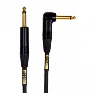 Mogami GOLDINST-18R Gold Instrument Cable Right Angle – 18 ft-Easy Music Center